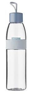 Mepal - Wasserflasche Ellipse - Wiederverwendbare Trinkflasche - Auslaufsichere - Geeignet für kohlensäurehaltige Getränke - BPA-frei - 700 ml - Nordic blue