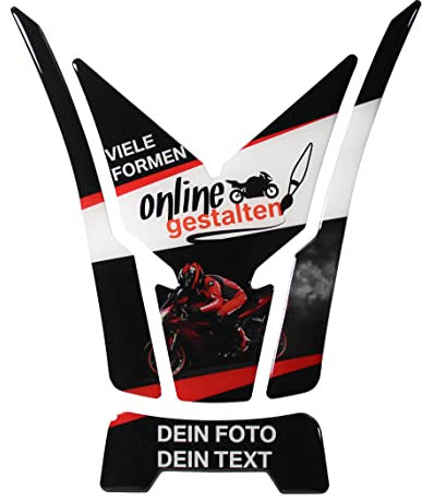 BIKE-label Tankpad selbst gestalten kompatibel für Yamaha MT-03 Motorrad Gelpad Aufkleber
