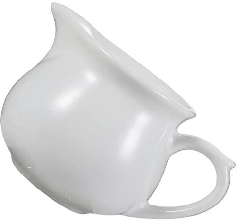 Bote de salsa de cerámica Taza de salsa de cerámica Crema de cerámica con asa Jarra de salsa Taza de salsa de café Dispensador de salsa Crema Plato de azúcar Salsa Cuenco de inmersión D (Size : 10.5X