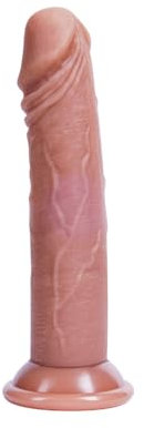 14,5cm realistischer süßer Dildo:Natürliches Silikonmaterial,kleiner Analdildo, Saugnapf für freihändiges Spielen,dünner Schaft für vaginalen G-Punkt und anales schlankes Spielen,geeignet für Anfänger