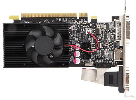 Scheda Grafica per Computer GT210 1G DDR3 Scheda Grafica 64bit 589MHz GT210 GPU 2K 2560x1600 Scheda Video PCI Express X16 2.0 HDML DVI VGA