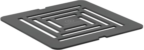 Ideal Standard - Ultra Flat S+, Griglia di scarico per piatto doccia, Acciaio Inossidabile, Nero