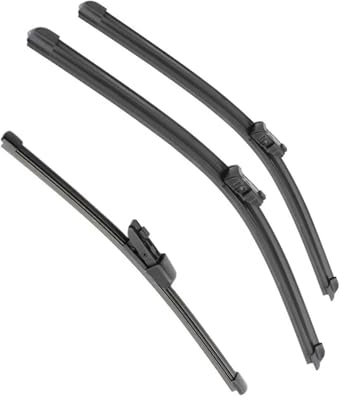 Wischerblatt Für GOLF 6 Fließheck 2009-2012 2010 2011 Auto Windschutzscheibe Vorne Hinten Wischer Klingen Automotive Auto Regen Pinsel 24 + 19 + 11