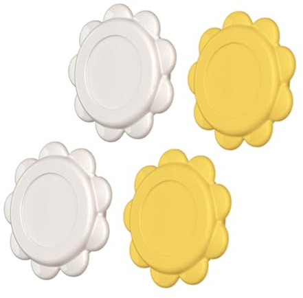 VILLFUL 4pezzi Gancio Magnetico Forma Di Girasole Ganci Magnetici Assorbenti Per Appendere Oggetti Quotidiani Portachiavi e Telecomandi Design Salvaspazio Resistente Adatto Cucina Soggiorn
