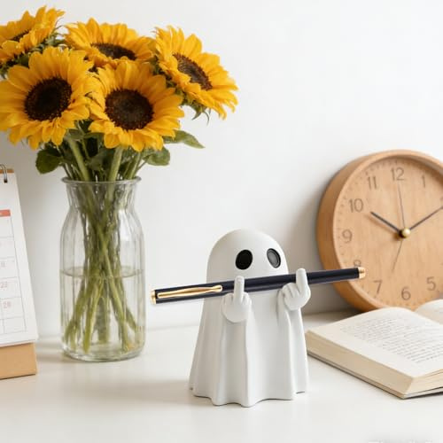 EclipseGuard Büro Deko Home Decoration Cute Ghost Statue Tischdeko Büro Bücherregal Schlafzimmer Badezimmer Deko Party Gruselig Dekoration