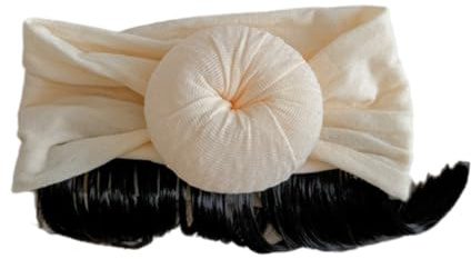 GMBYLBY Haarschmuck für Mädchen, Festival, Kopfbedeckung, Dekoration, Neugeborene, Cosplay-Zubehör, Weihnachts-Toupet-Haarband mit Pony