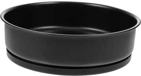 BESPORTBLE Kreativer Drehbarer Aufbewahrungsteller Edelstahl 360° Drehbar Küchen Organizer Ablageteller Für Gewürze Und Haushaltsküche Schwarz