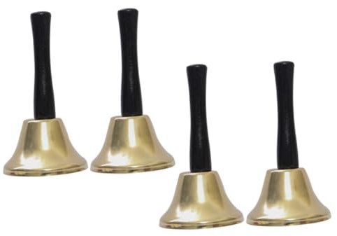 ifundom 4stücke Metall-handglocke Tisch-glocke Weihnachts- Restaurant-ruf Hotel-speise Bar- Party- Dekorative- Klarer-klang Robuste-hand