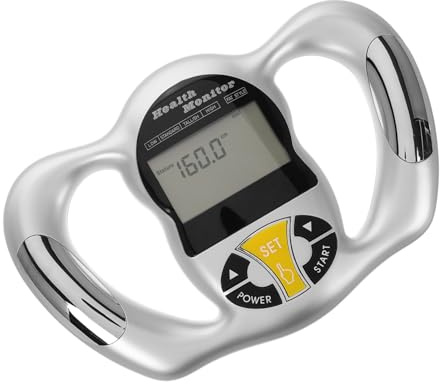 Monitor de Grasa Corporal Portátil Plata Abs Análisis Bmi | Pantalla Lcd Digital, Interfaz Fácil de Usar, para Evaluación Física Momento y Lugar