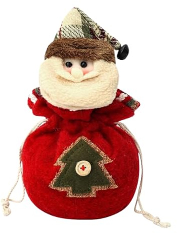 Jul dockväskor – jultyg förvaringsväskor, förvaring återanvändbar omslag för behandling presenter förpackning inslagning barn pojkar flickor, Äldre, Refer to description, Unisex