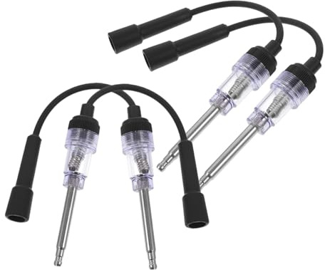 Cabilock 4 Piezas Tester de Chispa para Motor Pequeño Comprobador Línea de Bobina de Encendido Detector de Ignición para Automóviles y Cortacéspedes Herramienta Precisa para Diagnóstico y