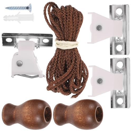 POPETPOP Ensemble d'Accessoires pour Stores Enrouleurs 1 Pièce Corde de Réparation Solide Kit de Remplacement Compatible Stores Vénitiens Accessoires Rideaux Intérieur pour Maison et