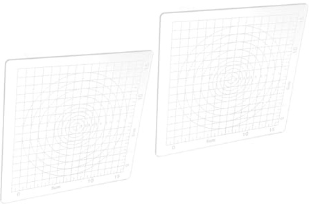 AKOOSY Piastra Acrilica Trasparente Quadrata 2 Pezzi per Argilla Polimerica, Pannelli Acrilici per Modellazione Artistica e Lavori Creativi Fai da Te, Superficie Stabile e