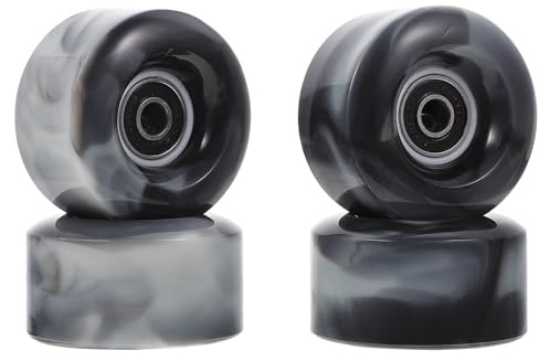 OUNONA Accesorios para Patines en Línea 4 Ruedas de PU de Alta Elasticidad 2.36 Pulgadas para Uso en Asfalto y Terreno Irregular Color Aleatorio