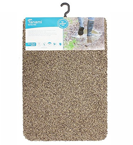 JVL Tanami Machine Washable Barrier Door Mat, Beige, 50 x 75 cm, 01-884BE