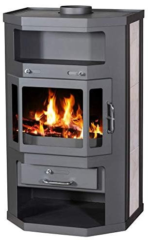 EEK A Kaminofen Victoria Taro, schwarz, dauerbrandfähig – 10kW