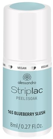 alessandro Striplac UV-Nagellack Blueberry Slush – Schonend und langanhaltend – Einfache Entfernung dank Peel-Off-Technologie – Vegan und tierversuchsfrei – 8 ml