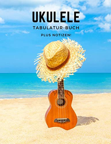 Ukulele Tabulatur-Buch Plus Notizen!: Rechte Seite: Leere Tabs + Akkorddiagramme, linke Seite: für Notizen