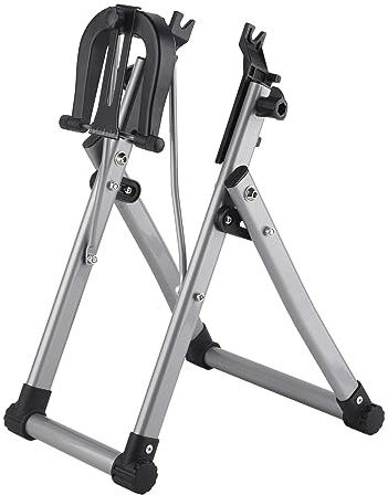 Mantenimiento de Ruedas de Bicicletas ,Soportes de Reparación de Bicicletas Resistentes Y Duraderos Soporte de Ajuste de Ruedas de Bicicleta Ligero Y Plegable Diseño Inteligente para Uso