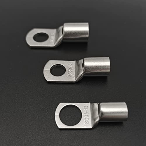 FJY-CONNCT, 20/10/5PCS 4-10mm² Terminal Wire Welding Cable Connector Kit Bolt Hole Tinned Cable Lugs Suit SC10-8 SC6-5 35-8 Multiple Models (Color : SC6-8, Pins : 20PCS)