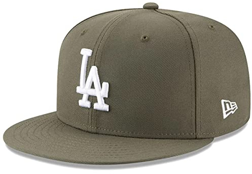 New Era Men's Snapback, Los Angeles Dodgers Green, 7.125