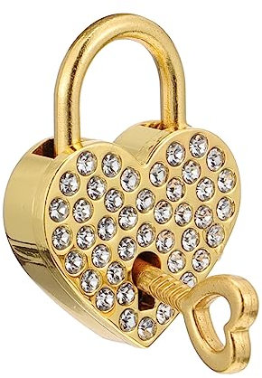 ABOOFAN Herzförmiges Schloss Für Wunschschloss Liebesherz Aus Hochwertigem Material Leicht Tragbar Kreativ Für Geschenke Und Dekoration