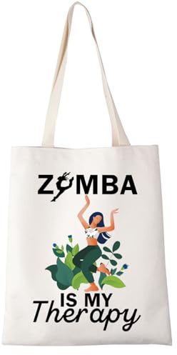 XYANFA Zummba Is My Therapy Lover Makeup Bag Instructor Zummba Dance Fitness Coach Zipper Pouch(Zmmba Tote bag)