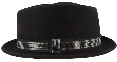 Breiter Rollbarer Filzhut, Diamond Wollhut, Größenverstellbar, wasserabweisend, knautschbar
