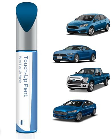 PARTS4EV Vernice per ritocchi E7 Velocity blu metallizzato compatibile con Ford Exact Match per scheggiature e graffi