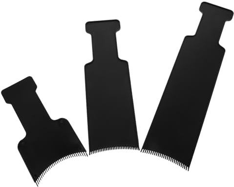 Beaupretty 3piezas Kit de Tablas Planas para Resaltador de Cabello Peine para Balayage y Teñir el Cabello para Uso Casa y Salones por Estilistas