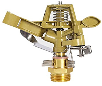 Garten 360 Grad Sprinkler Landwirtschaftliches Bewässerungssystem Einstellbare Rasenbewässerung Metall Wippdüse 3 4 Zoll Außengewinde