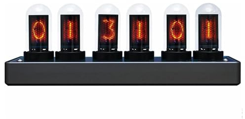 Sveglia digitale con display IPS retrò, display LED a 6 cifre e schermo fotografico, orologio da scrivania moderno in stile vintage punk per la decorazione di casa e ufficio
