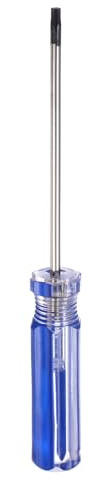 QUARKZMAN Cacciavite Torx aimanté Asta 3x75mm T10 Testa A Stella A 6 Punti In Acciaio Al Carbonio Con Impugnatura Antiscivolo Per Riparazione E Miglioramento Elettrodomestici Blu