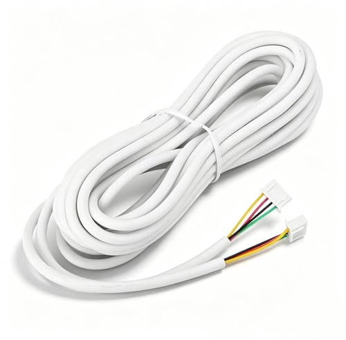 Cavo in rame flessibile tondo per videocitofono, Cavo a 4 conduttori, 25 m, 0,3 mm per Telecamera Citofonica a Filo, Campanello