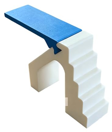 Kaeltsyn Swimming Pool Diving Board with Stair Model Doll House Accessories Miniature Scene Setting Landscape Decoration Doll House Furniture