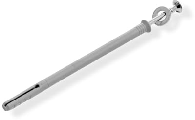 bepco Taco para clavos, diámetro de 0,8 cm x 12 cm, tornillo de acero galvanizado con tacos y arandela, apto para rampas bepco de bordillos/rampas premium (15, acero galvanizado)