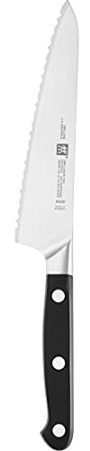 ZWILLING Coltello da Cuoco seghettato PRO Compact in Argento/Nero, Acciaio, 20 x 5 x 5 cm