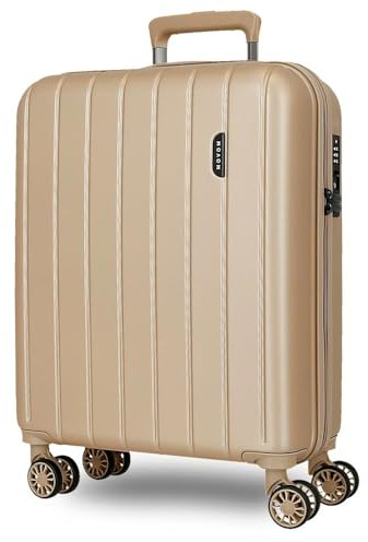 Movom Wood Kabinenkoffer Beige 40x55x20 cms Hartschalen ABS TSA-Schloss 38L 2,9Kgs 4 Doppelräder Handgepäck