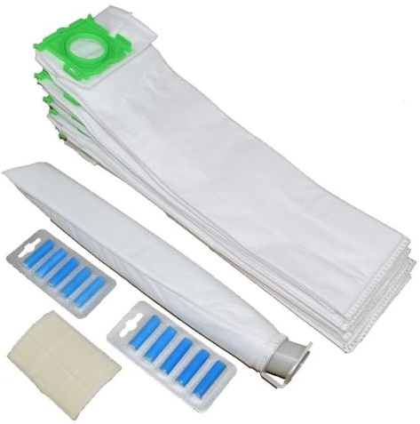 Yourspares Microfibre Vacuum Bags Service Kit | 10 Pack Set with Air Fresheners | Includes Filters | compatible with Sebo C1 C2 C3 X1 X4 X5