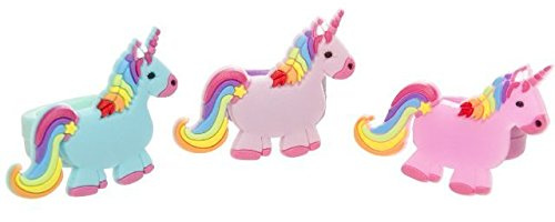 Schnooridoo 12 Softringe - Einhorn Unicorn - Kinderring Soft Ring Kindergeburtstag Give Away