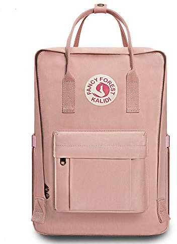 KALIDI- Mochila Unisex de Estudiante, Mochila Escolar del Ordenador Portátil,Bolso Portátil Resistente Suave, Rosa