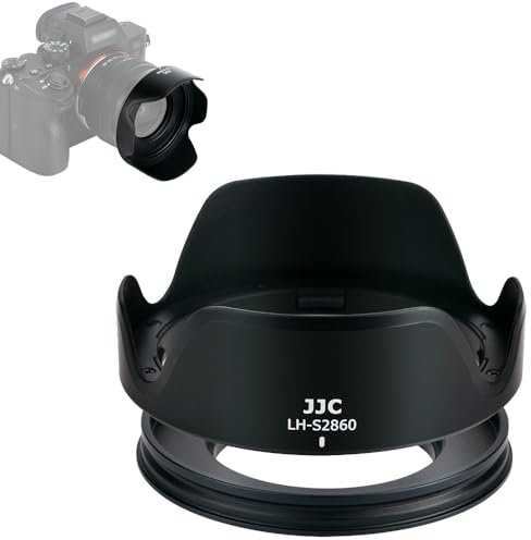JJC Lens Hood for Sony FE 28-60mm f/4-5.6 & E PZ 16-50mm f/3.5-5.6 OSS Lens - Plastic, Petal Style, Non-Glare Matte Finish, Reversible, Ф40.5mm Filter & Cap Compatible, Sony E Mount