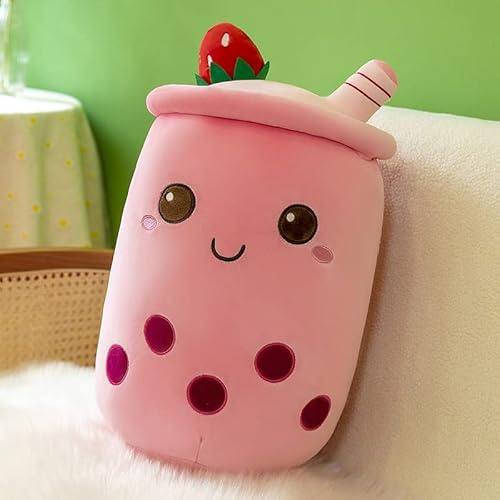 Bubble Tea Plüschkissen, Plüschtier Stofftier Boba Tea 25cm ilchtee Tasse