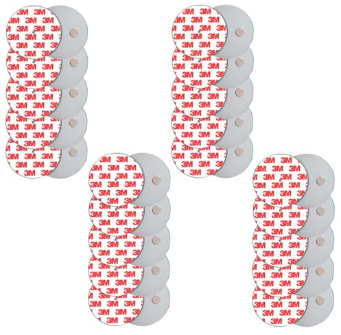 König Design Rauchmelder Magnethalter 20 Stück Selbstklebende Magnethalterung für Rauchmelder Ø 70mm schnelle & sichere Montage ohne Bohren und Schrauben für alle Feuermelder und Rauchwarnmelder