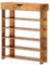 SogesPower Zapatero de 5 estantes, Zapatero de Almacenamiento de Madera, Organizador de Zapatos, Zapatero de Entrada, con Gabinete Superior, 75 x 30 x 94.5 cm, Marrón
