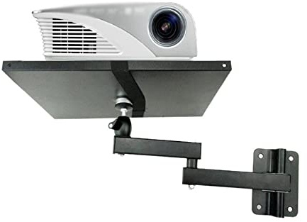Utdragbar projektor Universal projektor väggfäste Full Motion 360 Rotera Lutning 8 kg med platta Flexibel arm Vikbar Väggfäste för projektor