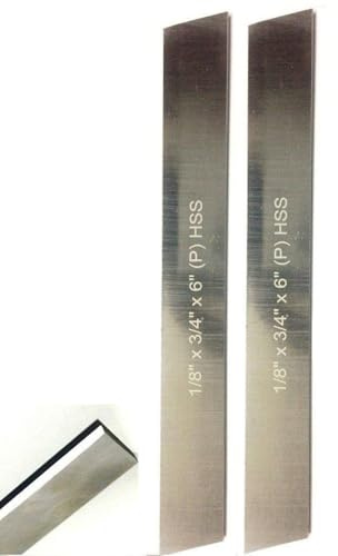 Buyohlc - Cuchillas HSS de 1/20.3 cm x 3/10.2 cm (ancho) x 15.2 cm (largo) para corte de torno y portaherramientas (juego de 2)