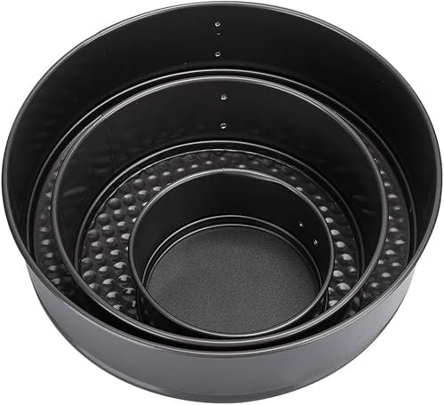 Padella per pancake， Set di teglie a cerniera for griglia, teglia rotonda antiaderente regolabile, teglia for cheesecake, forno rimovibile, teglia, cucina(11CM)
