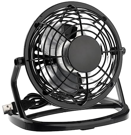 LABRIMP Ventilador USB Mini Portátil Negro Silencioso y Compacto para Oficina y Hogar Compatible con Cochecito y Actividades al Aire