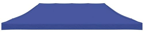 Gecheer Tetto per tendone, copertura esterna in tessuto oxford 600D con PVC, resistente ai raggi UV e all'acqua, dimensioni 3x6 metri, blu, per feste e giardino